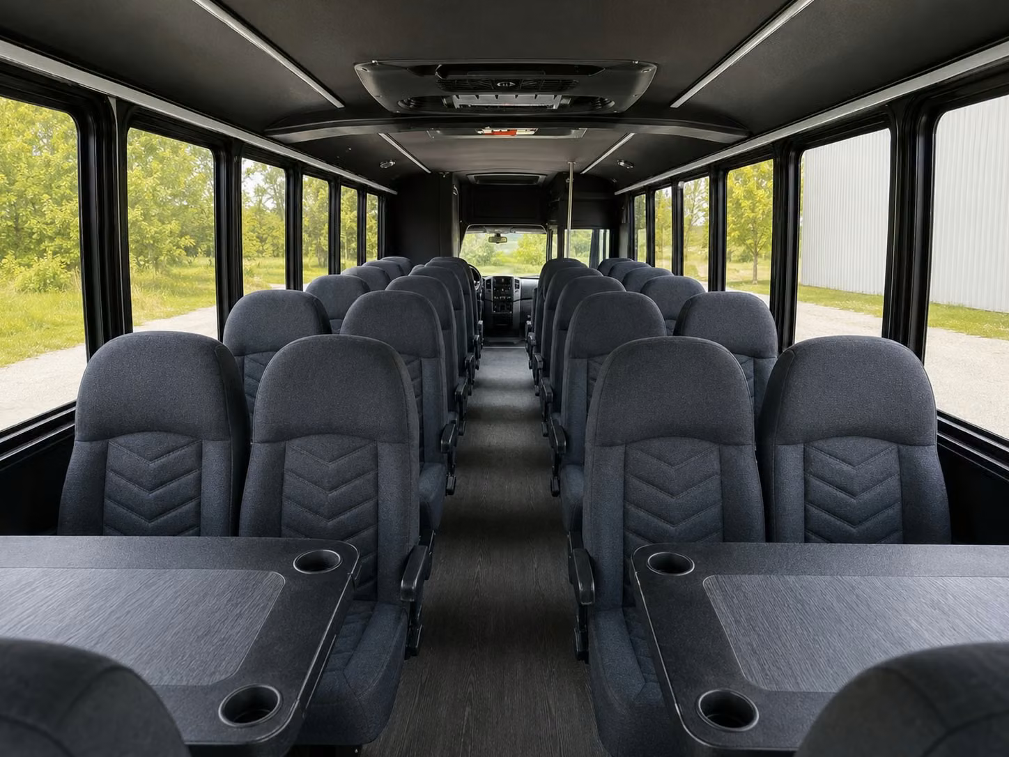 15 passenger minibus inside