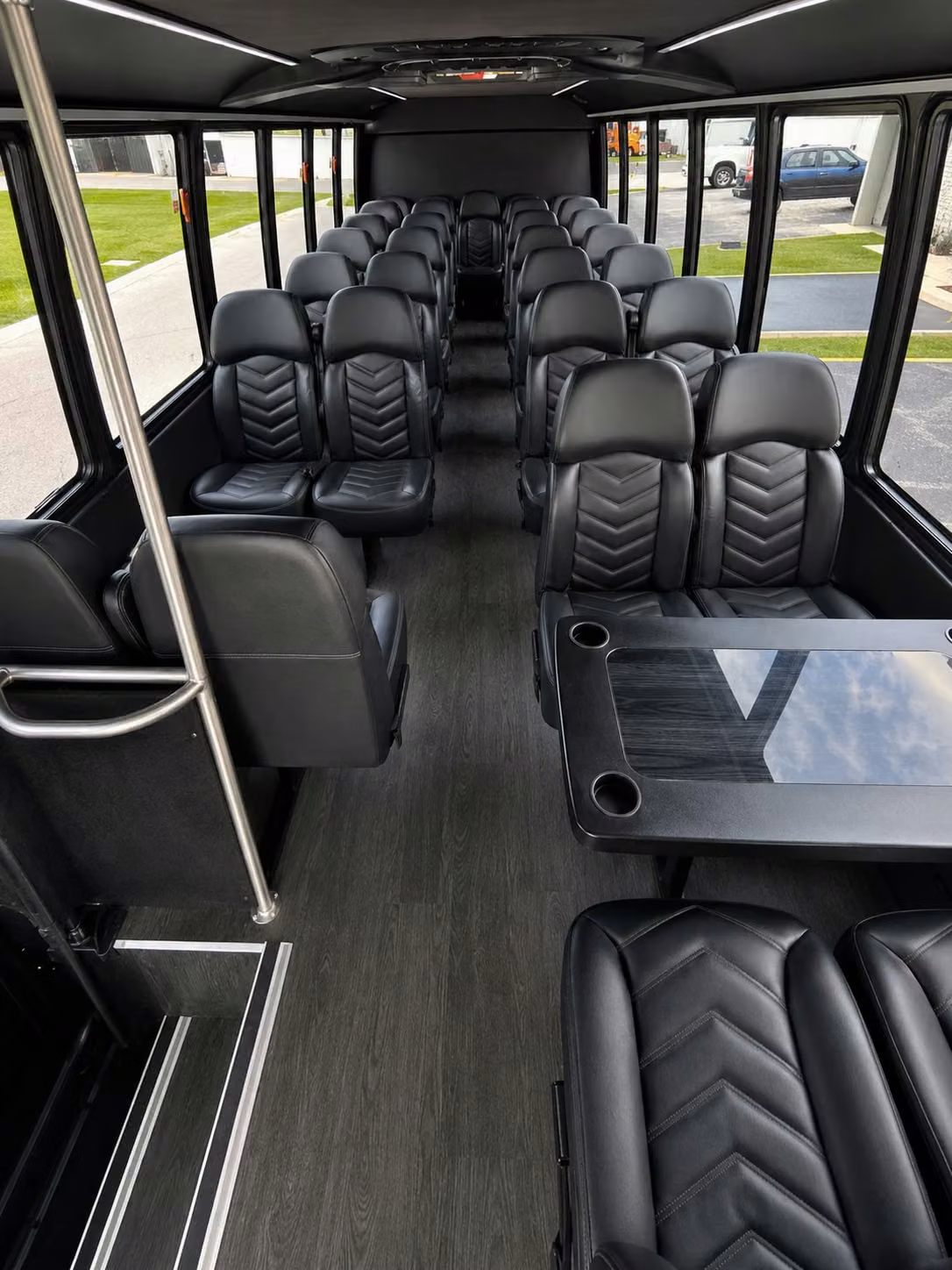 15 passenger minibus interior