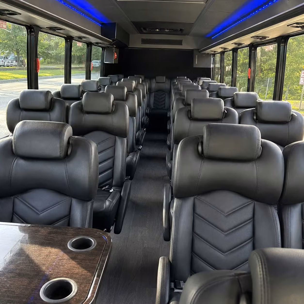 28 passenger minibus inside