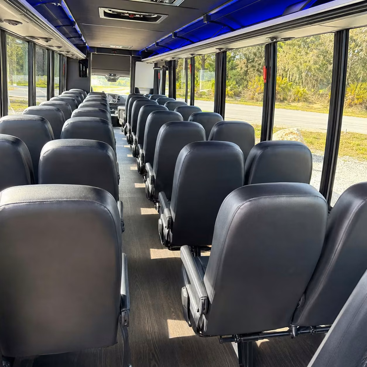 30 passenger minibus inside