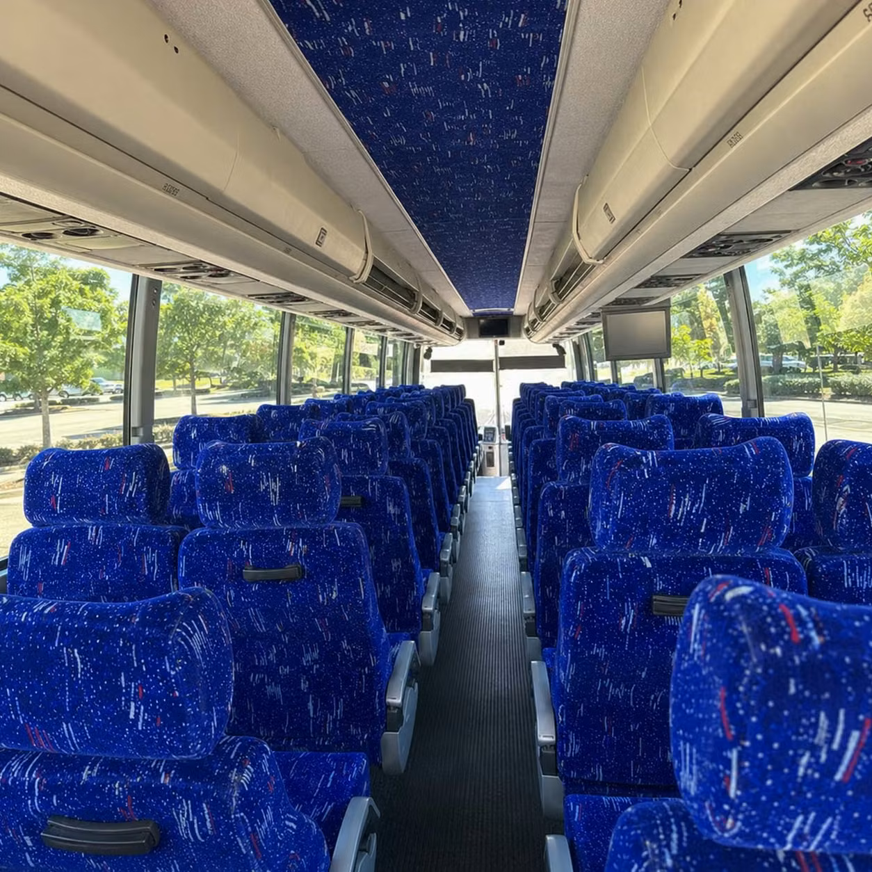 fremont charter bus rental interior