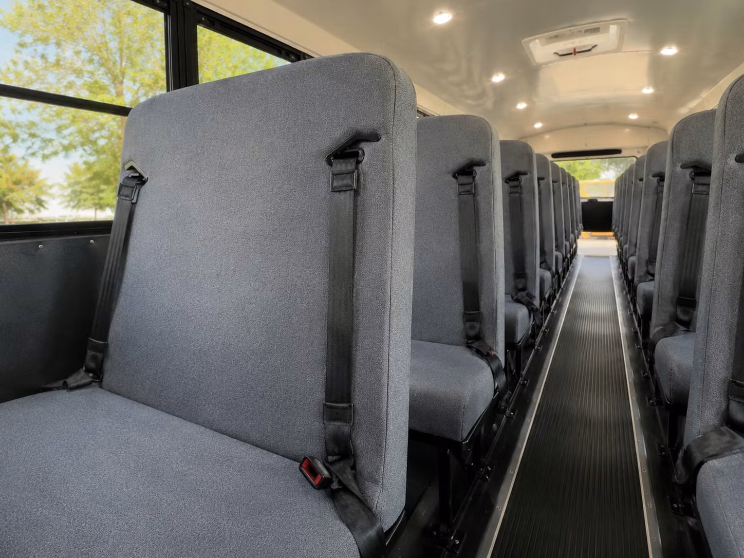 school bus inside
